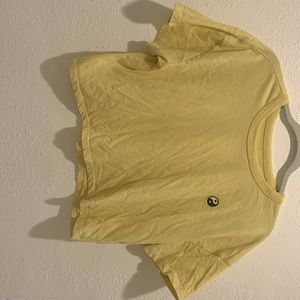 Yin and Yang Yellow Crop Top